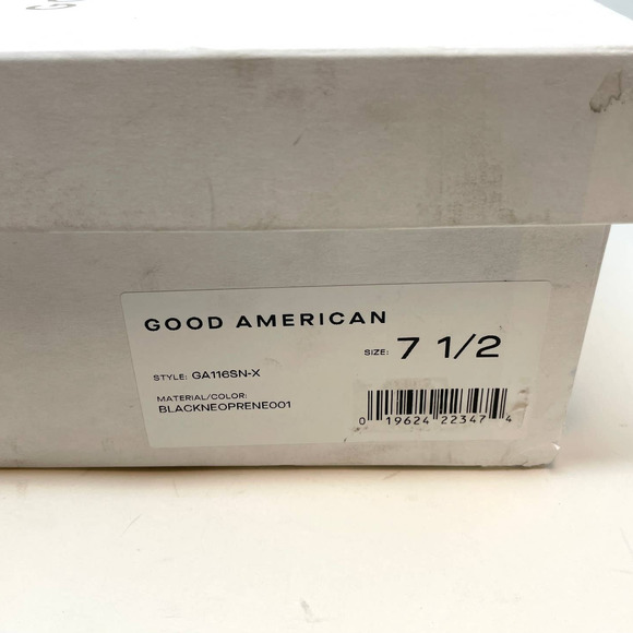 Good American Neoprene Pointed Toe Ankle Booties In Black Size 7.5 New - Picture 12 of 12